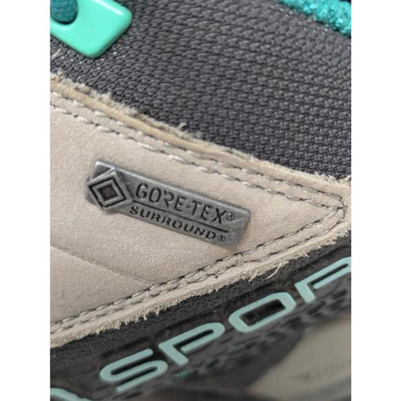 La Sportiva Genesis Low GTX Grey/Mint Women Size 8.5 - Picture 4 of 7